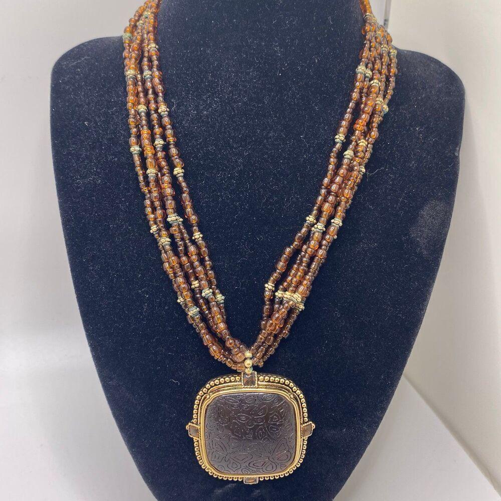 Vintage Monet Gold Tone Butterfly Necklace